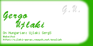 gergo ujlaki business card